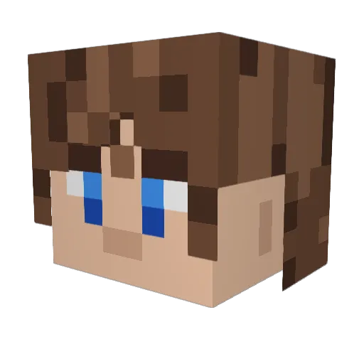 Slinkyswatty Minecraft avatar head, 3D render