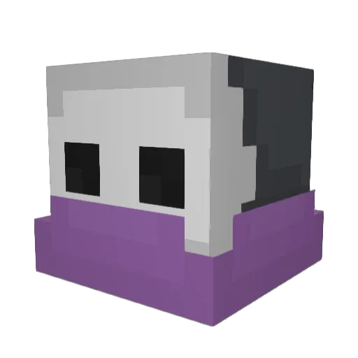 Slinx127 Minecraft avatar head, 3D render