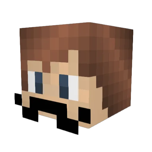 Slipknot Minecraft avatar head, 3D render