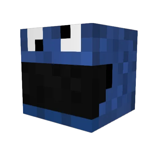 Slippery2k Minecraft avatar head, 3D render