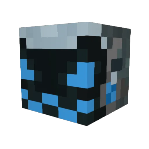 SlipperyCyan Minecraft avatar head, 3D render