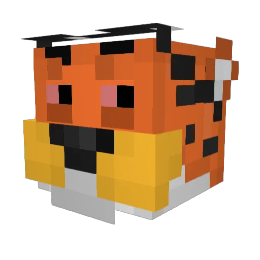 SlipperySaussage Minecraft avatar head, 3D render