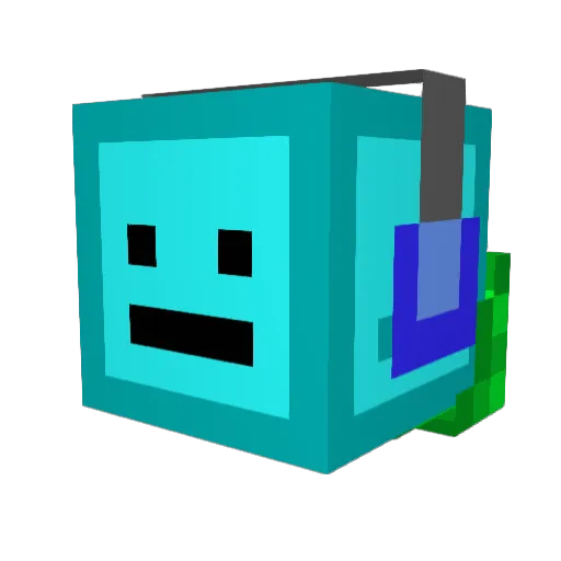 SlipperySurface Minecraft avatar head, 3D render