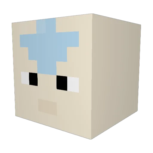 SlippinRickie Minecraft avatar head, 3D render