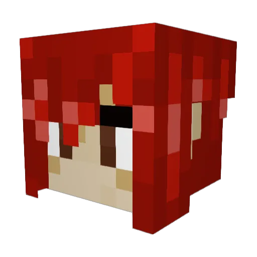 SlippingSlappy Minecraft avatar head, 3D render