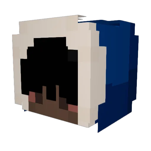 Slippingsoap Minecraft avatar head, 3D render