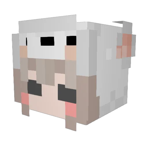 SlippyyySquiddd Minecraft avatar head, 3D render
