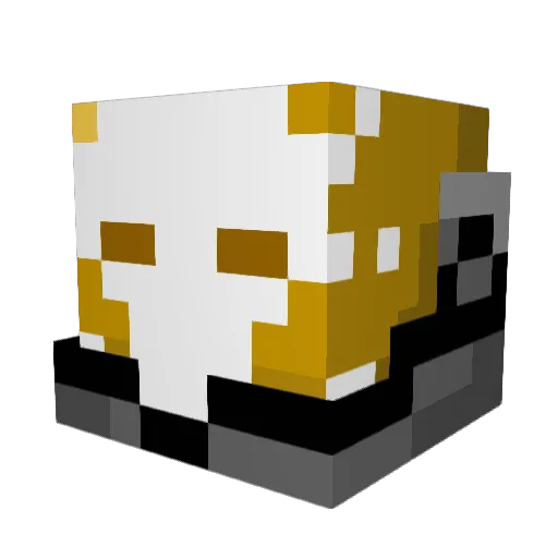 Slipskull13 Minecraft avatar head, 3D render