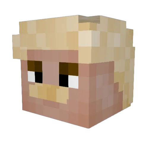 Slipstream18 Minecraft avatar head, 3D render