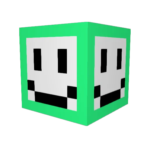 SlitherHen Minecraft avatar head, 3D render