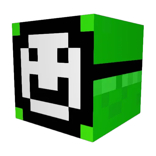 Slitherio8 Minecraft avatar head, 3D render