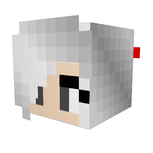 SlitherySnake Minecraft avatar head, 3D render