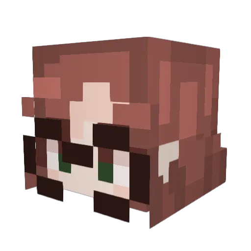 SlitheryySnakee Minecraft avatar head, 3D render