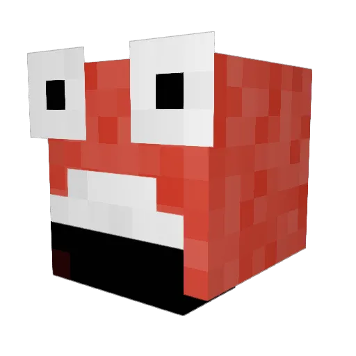 Slitty_Litty Minecraft avatar head, 3D render