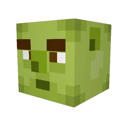SliverClown Minecraft avatar head, 3D render