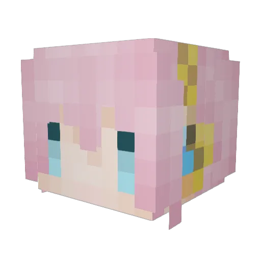 SliverWar Minecraft avatar head, 3D render
