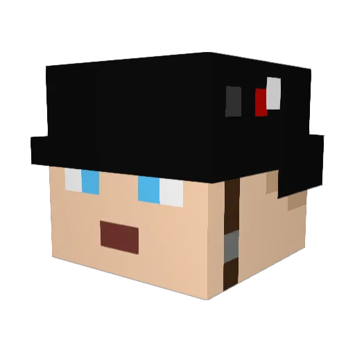 Slivka01 Minecraft avatar head, 3D render