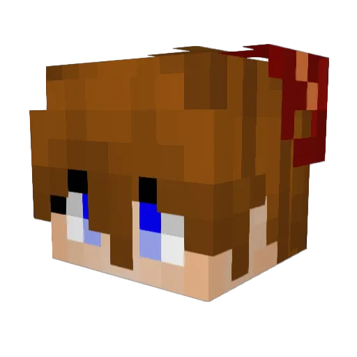 SliyceX Minecraft avatar head, 3D render