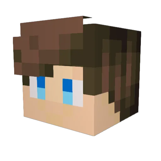 Slizzny Minecraft avatar head, 3D render