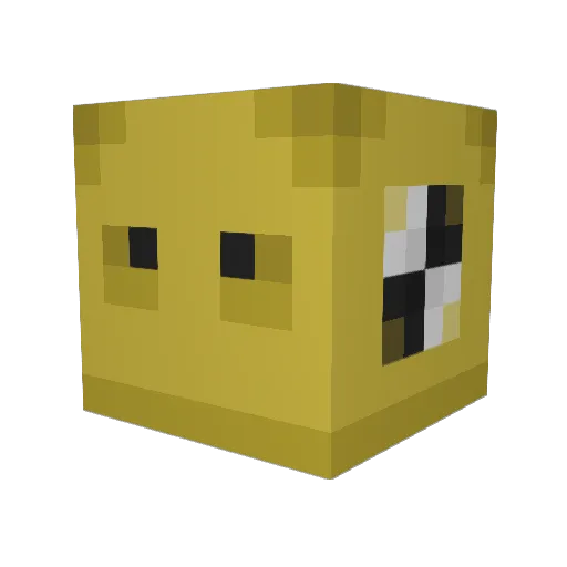 Slmeh Minecraft avatar head, 3D render