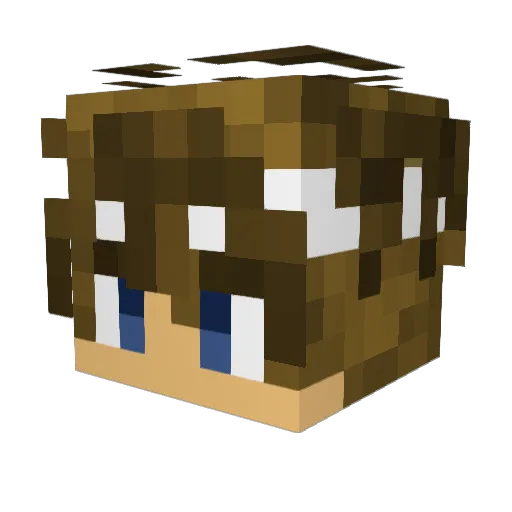 SlmplyDuck Minecraft avatar head, 3D render