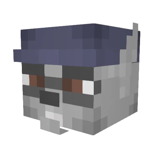 Sloanoth Minecraft avatar head, 3D render