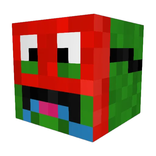 SlobGoblin69 Minecraft avatar head, 3D render