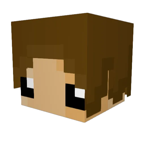 SlobbyRobby Minecraft avatar head, 3D render
