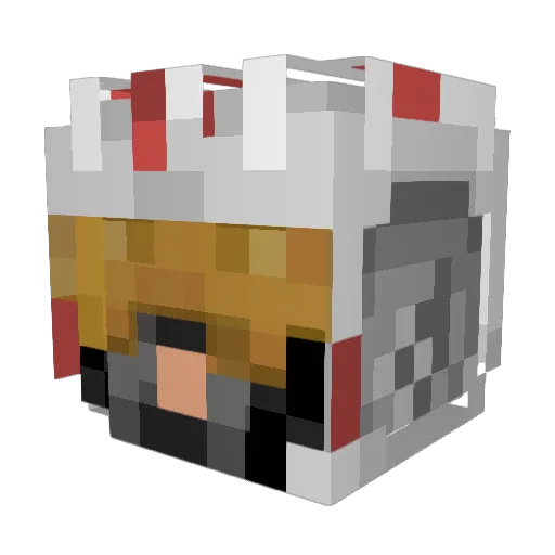Slodaddio Minecraft avatar head, 3D render