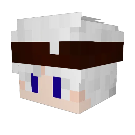 Slomx Minecraft avatar head, 3D render
