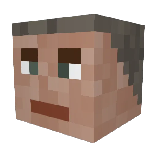Slone15 Minecraft avatar head, 3D render