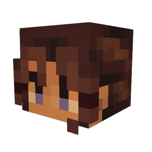 Slonkeh Minecraft avatar head, 3D render
