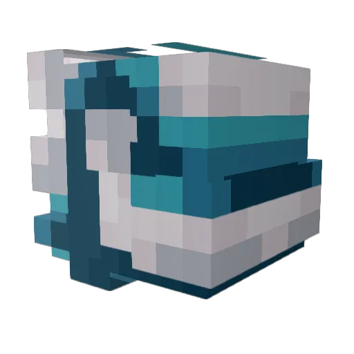 Slonp Minecraft avatar head, 3D render