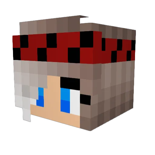 SloofOnTop Minecraft avatar head, 3D render