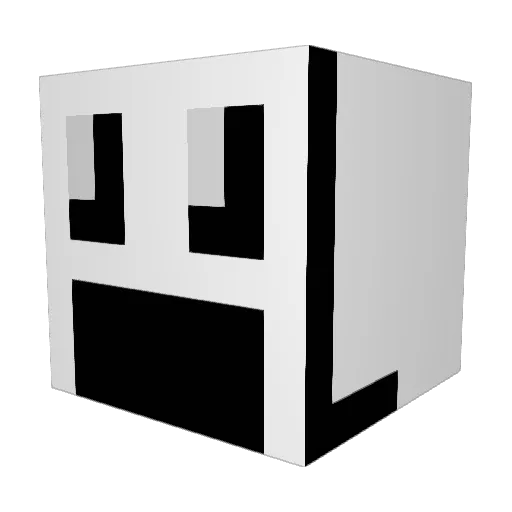 SlooongPotatoes Minecraft avatar head, 3D render
