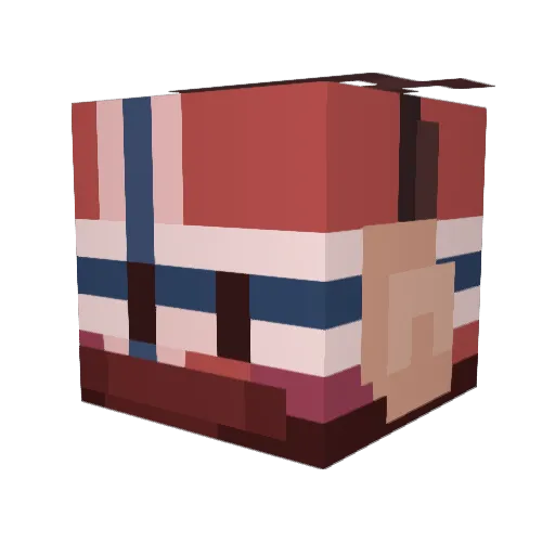SloopyHero Minecraft avatar head, 3D render