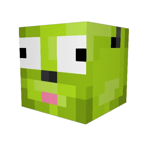 Slooshie Minecraft avatar head, 3D render