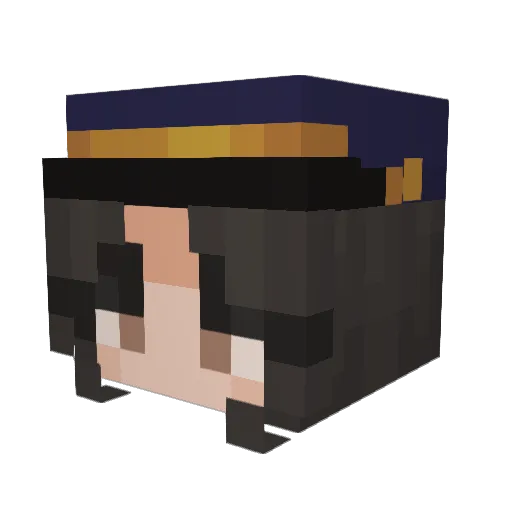Slooshiiee Minecraft avatar head, 3D render