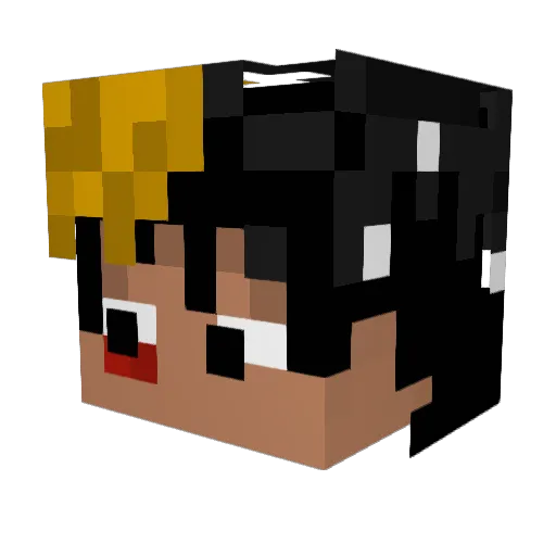 SloothBooth Minecraft avatar head, 3D render