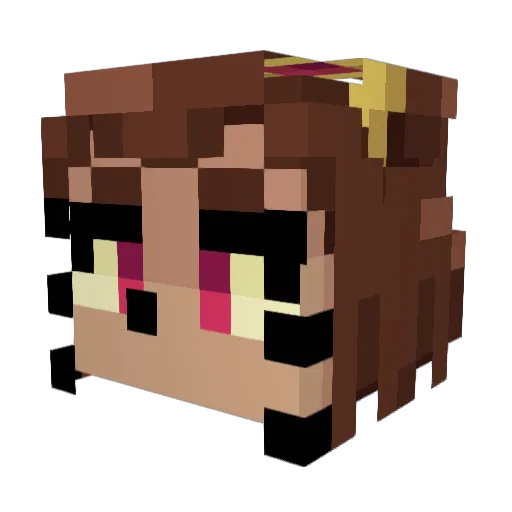 Slopdotjpg Minecraft avatar head, 3D render