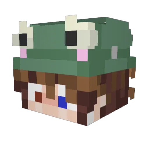 Sloppo_Coppo Minecraft avatar head, 3D render
