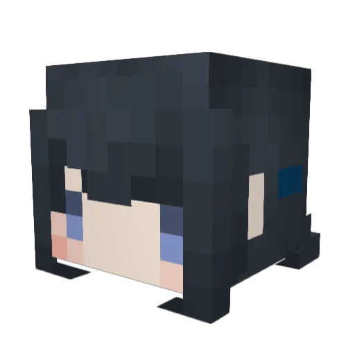 SloppyJeb Minecraft avatar head, 3D render