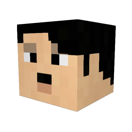 SloppyJoePro Minecraft avatar head, 3D render