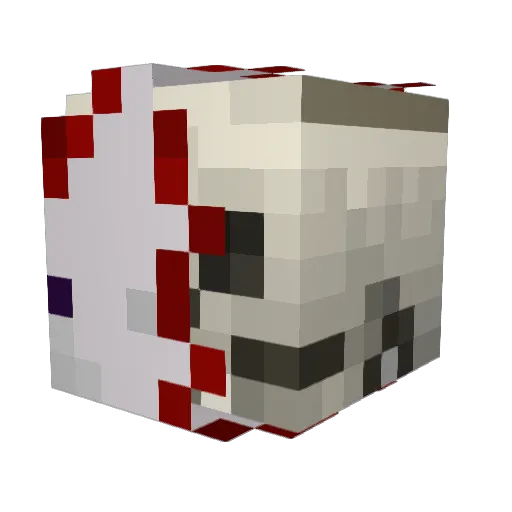 SloppyPizza Minecraft avatar head, 3D render