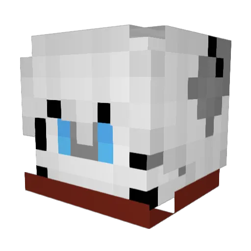 Sloppy_Shark Minecraft avatar head, 3D render