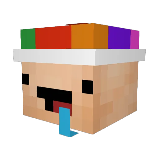 Sloppy_secondz Minecraft avatar head, 3D render
