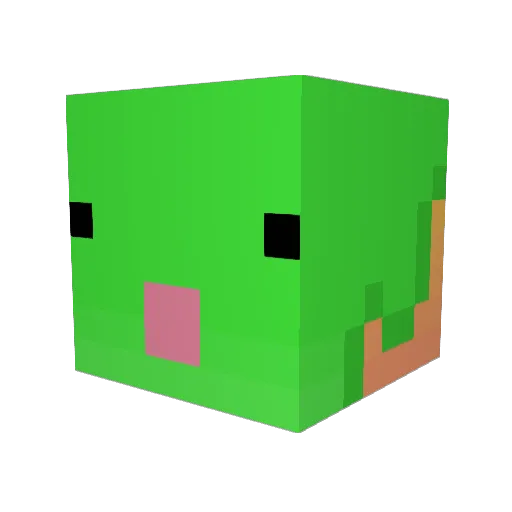 SlopsPlay Minecraft avatar head, 3D render