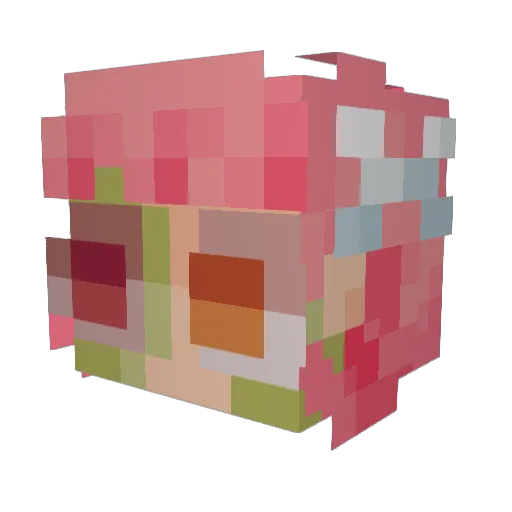 Slorm_ Minecraft avatar head, 3D render