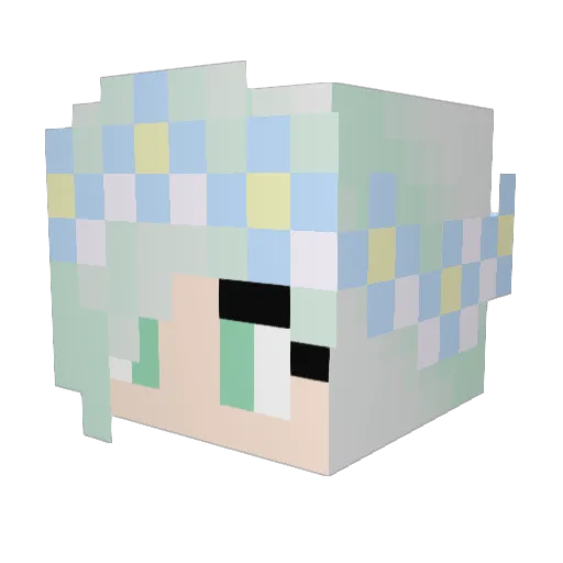 Slorthlord Minecraft avatar head, 3D render