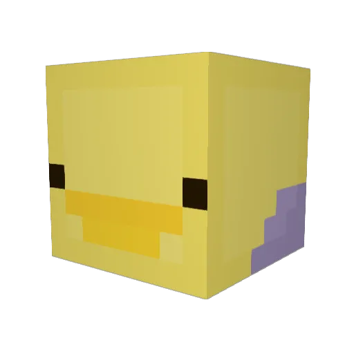 Slosharoo Minecraft avatar head, 3D render